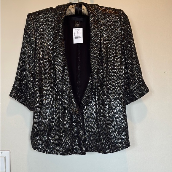 J. Crew Jackets & Blazers - Elegant Black Sequin Jacket